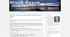 Desktop Screenshot of brockreeve.com